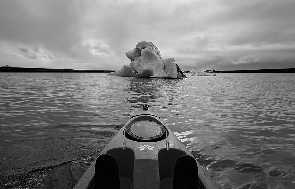 Iceberg photographie depuis l'eau